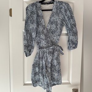Madewell floral wrap dress